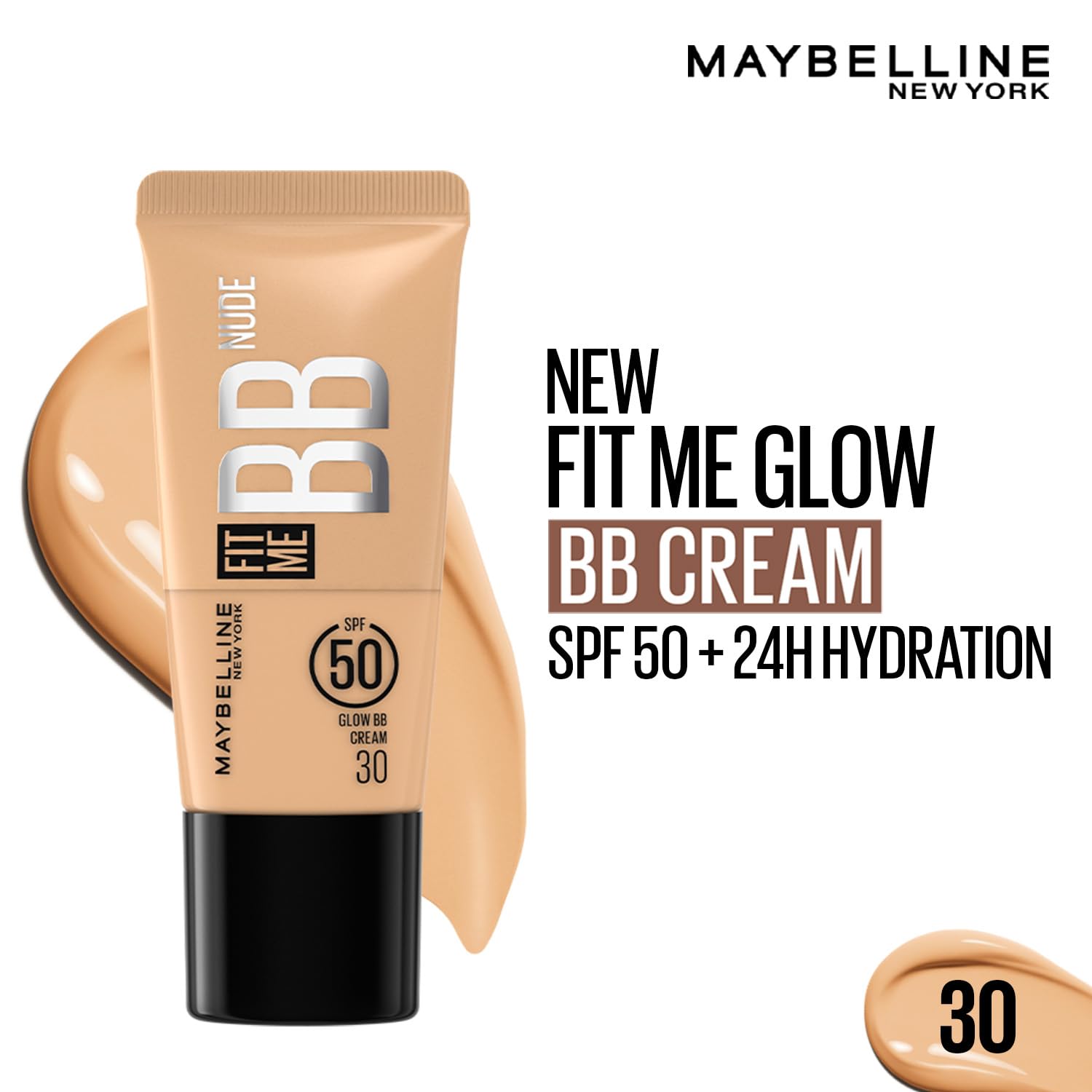 Maybelline New York Fit Me Glow BB Cream, 25ml