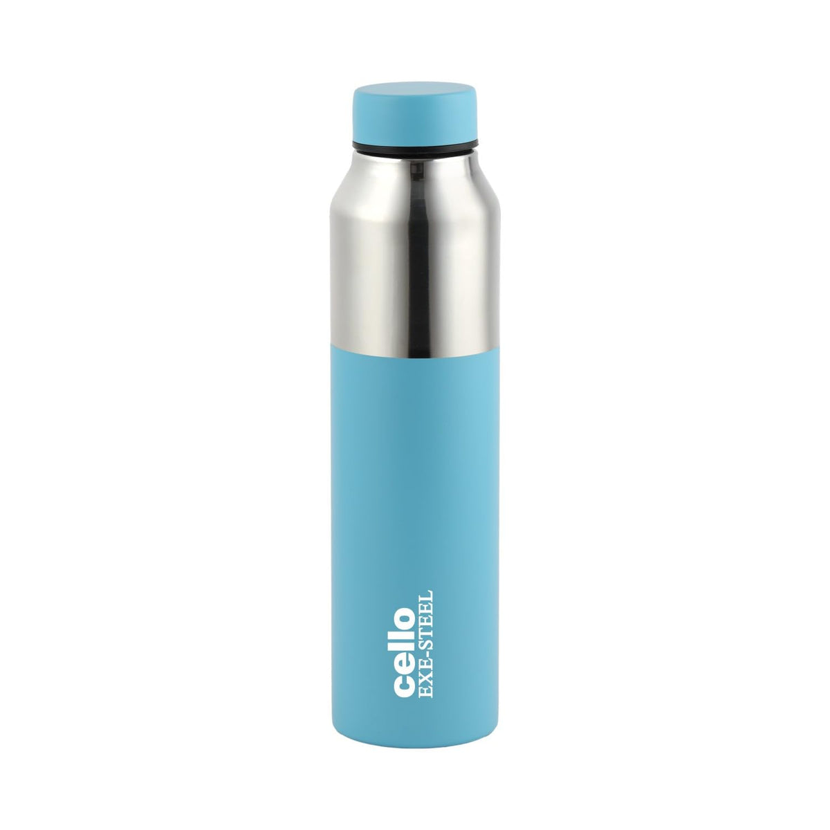 CELLO Arctic Stainless Steel Water Bottle for Office & Daily Use 1000 ml Blue | ISI Certified Fridge Safe Easy Grip Stylish Colorful Rustproof & Leakproof Steel Water Bottle for Travel Gym College