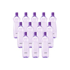 MILTON Pacific 1000 Pet Water Bottles, 1 Litre Each, Set of 12, Purple | BPA Free | Leak Proof | Office| Gym | Home | Kitchen | Travel | Hiking | Treking | Reusable