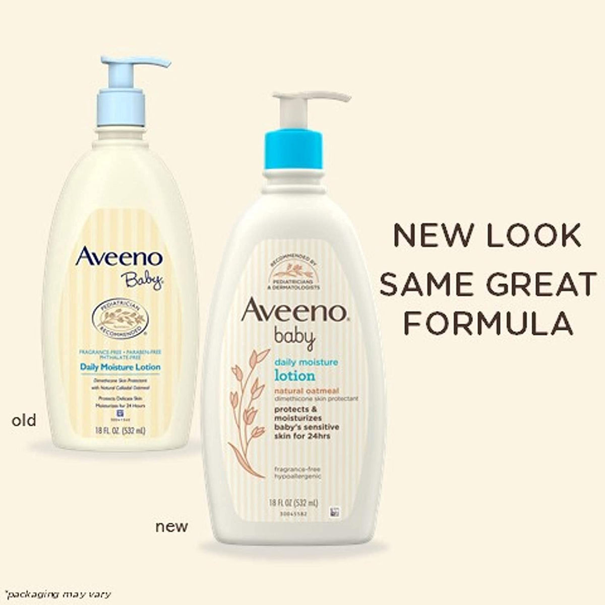 Aveeno Baby Daily Moisture Lotion For Delicate Skin Fragrance Free, 18 Oz 532ml