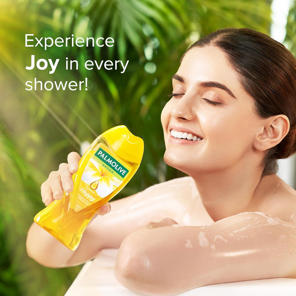 Palmolive Frangipani & Neroli Aroma Forever Happy Body Wash | Mood boosting fragrance | Natural moisturization | For soft skin | No paraben & silicone, pH balanced, Body Wash 250ml