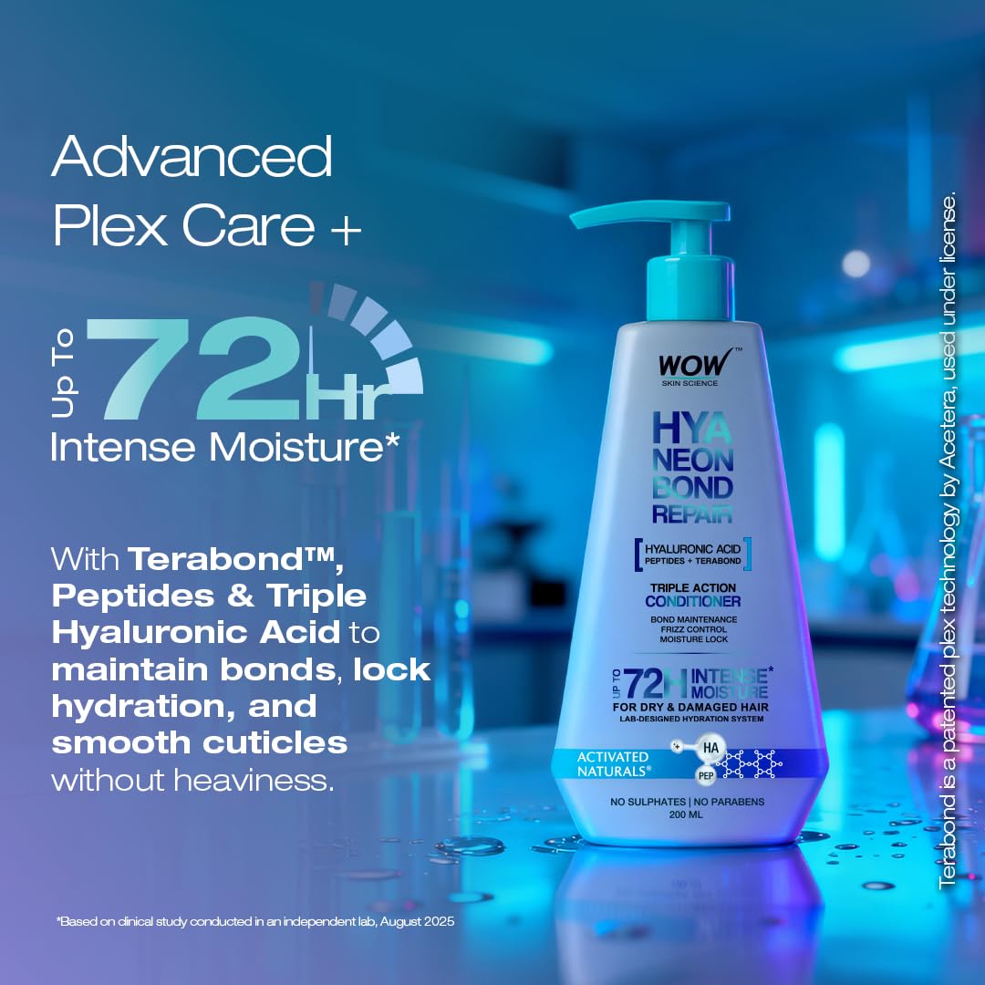 WOW Skin Science HyaNeon Bond Repair Hyaluronic Conditioner for Dry &amp; Damaged Hair