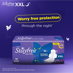 Stayfree Dry Max All Night XXL Dry Cover Sanitary Pads For Women Combo, 28s x 3 (84 Pads)