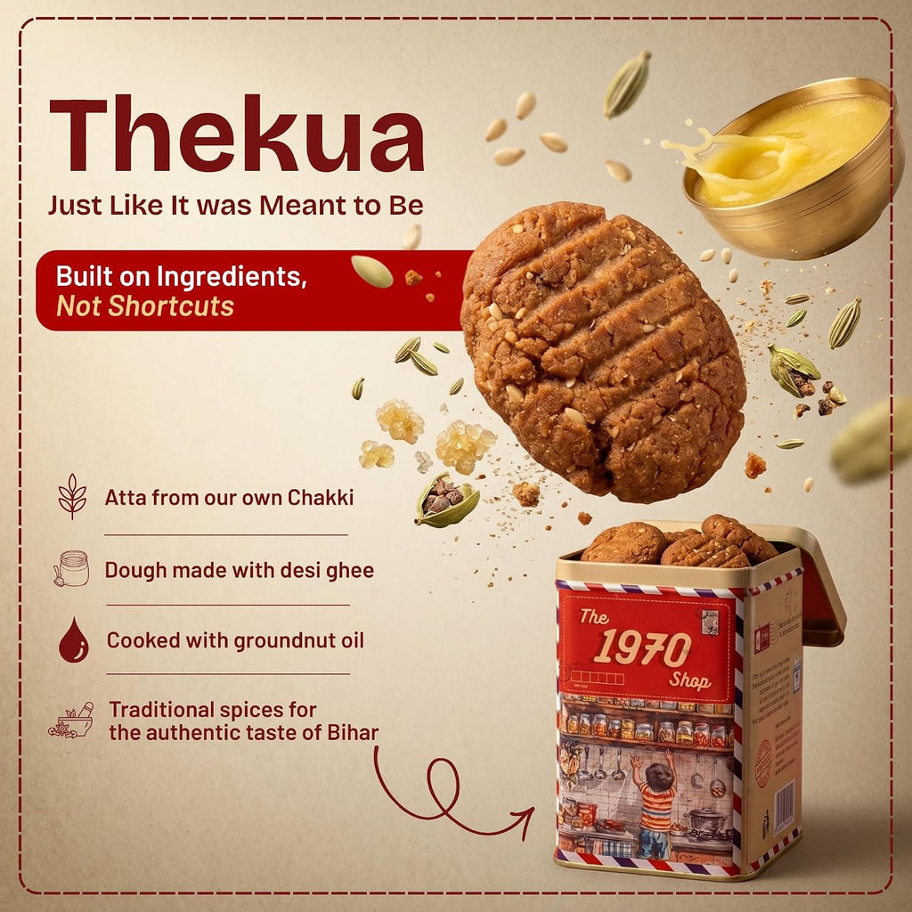 The 1970 Shop Desi Ghee Gud Thekua (No Maida) 250 g