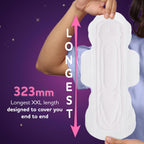 Sofy Women Bodyfit Longest XXL Sanitary Pads |Night Protection  Pack Of 40