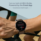 boAt Chrome Horizon, Premium Metal Body, Video Watch Faces, 1.51”(3.83cm) AMOLED Round Display, HRV & VO2 Max, Auto-Activity Detection, ASAP Charge, HRV Smartwatch for Men & Women (Coco Brown)
