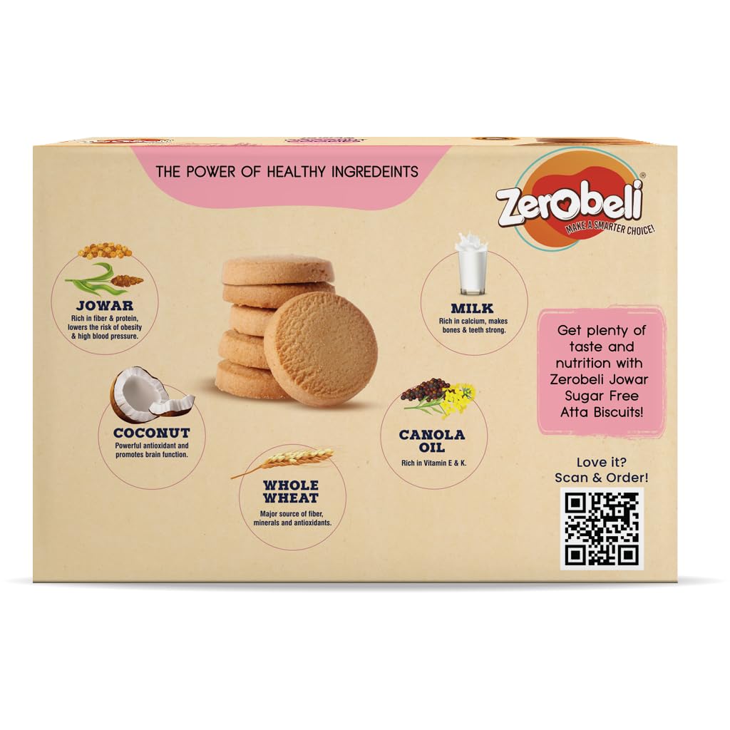 Zerobeli Jowar Coconut Cookies 375g