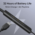 realme Buds Wireless 3 Neo in Ear Bluetooth Neckband with 13.4 Mm Dynamic Bass Boost Driver,Upto 32 Hours Playback,Fast Charge,Ai Enc,45Ms Low Latency,Ip55 Dust&Water Resistannt&Bluetooth V 5.4 Black