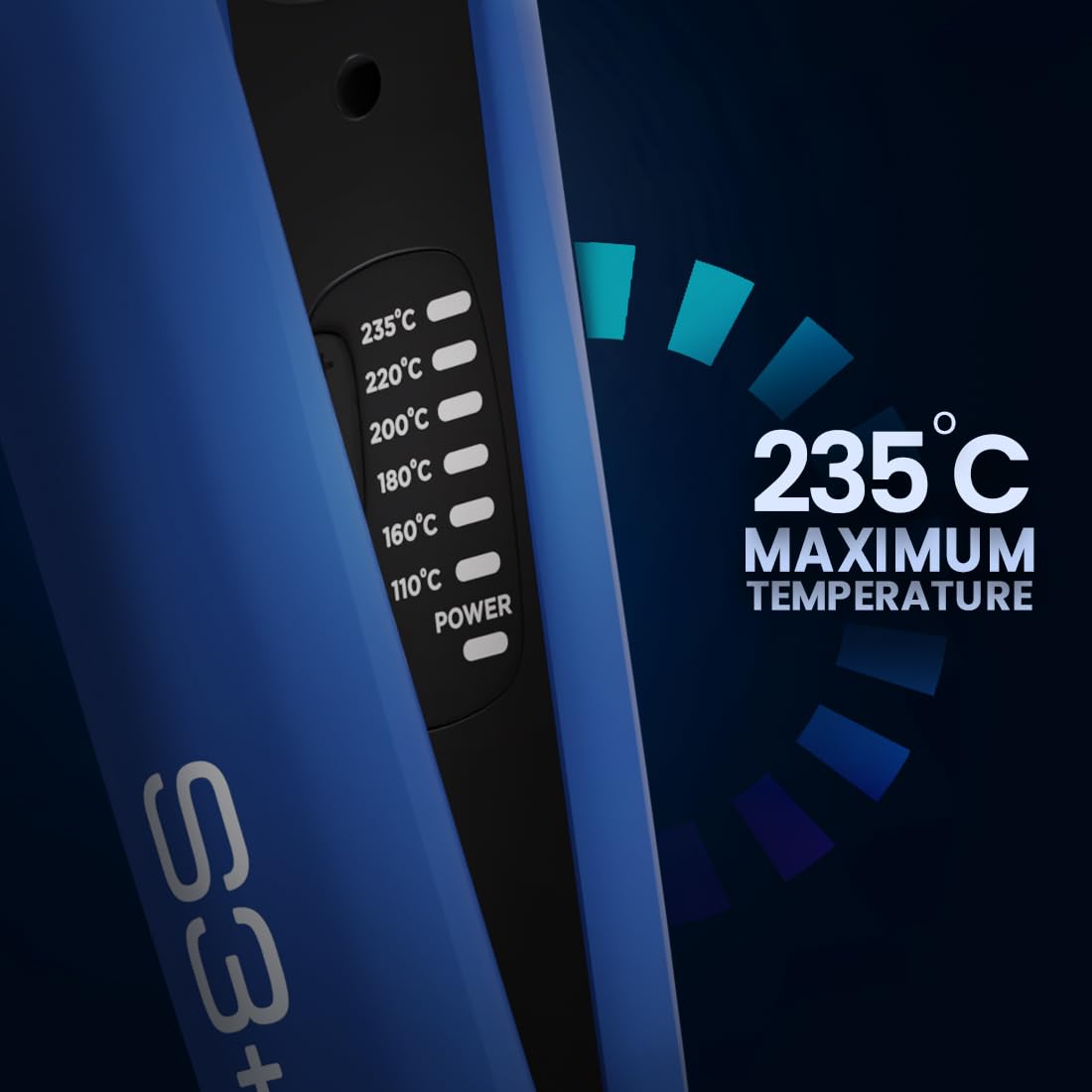 IKONIC S3+ Ceramic (Blue and black) Hair Straightener