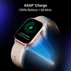 boAt Storm Infinity Plus w/20 Days Extensive Battery Life, Huge 680 mAh, Only Charge Once a Month, 1.96" Display, Functional Crown, Multiple Sports Modes, smart Watch for man & Woman (Cherry Blossom)