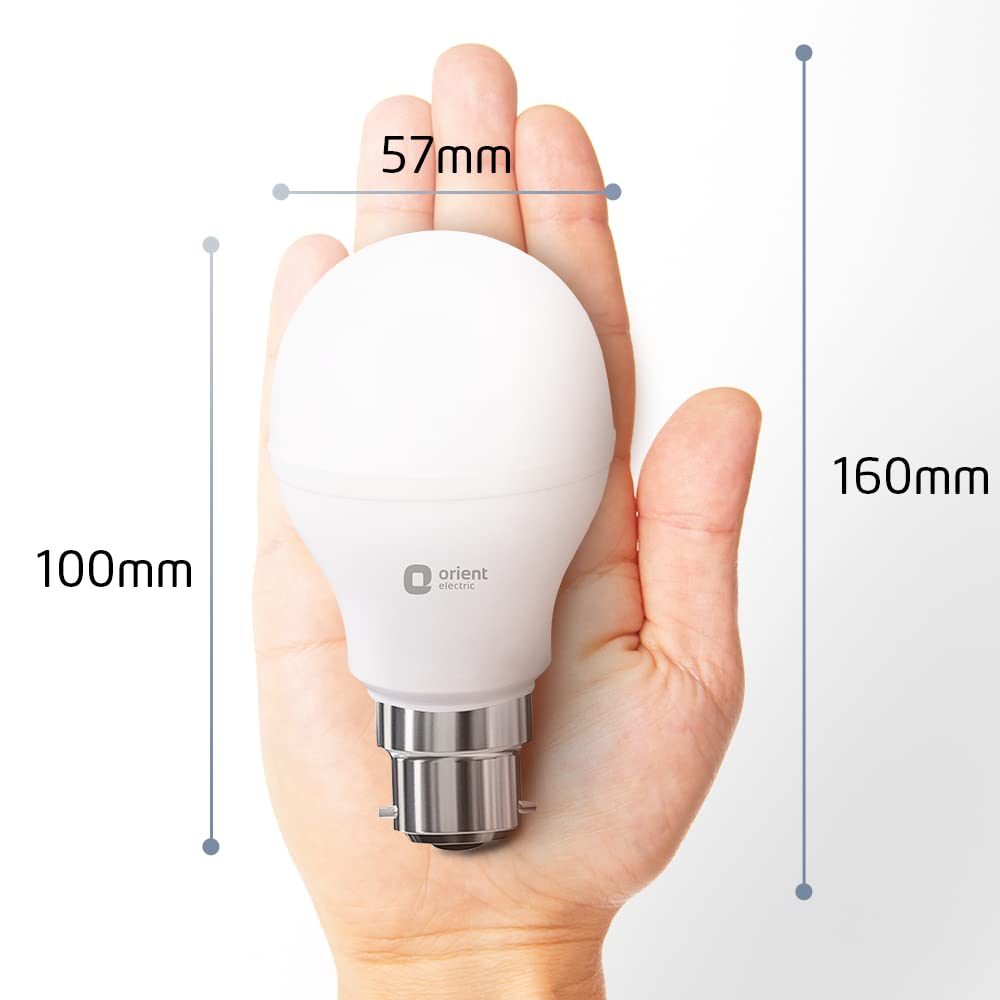 Orient Electric Eternal Shine Moodlight B22 Base, Color Changing 9W LED Bulb, Pack of 1 (White, Warm White, Neutral White)