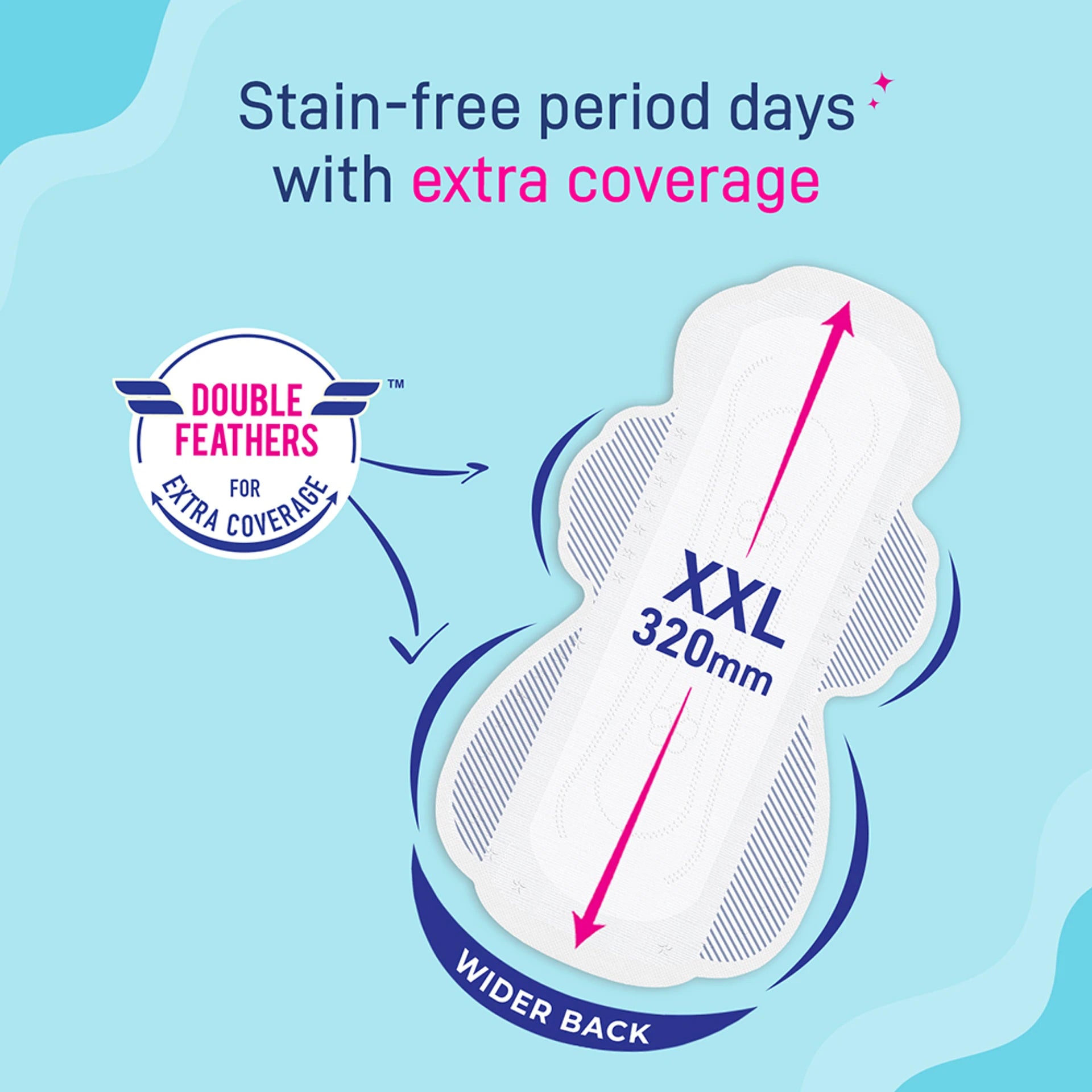 Paree Super Ultra Dry Feel XXL Sanitary Pad (Pack of 40)