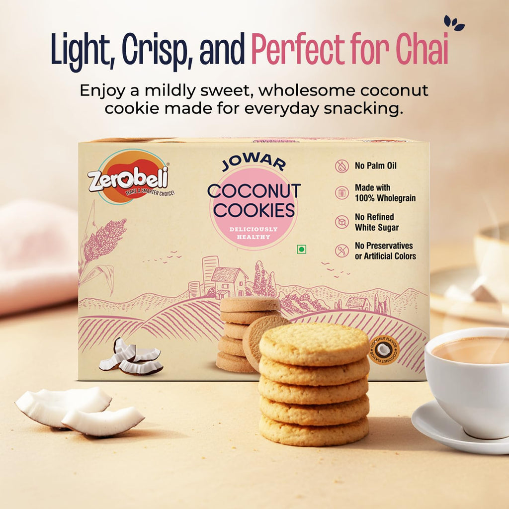 Zerobeli Jowar Coconut Cookies 375g