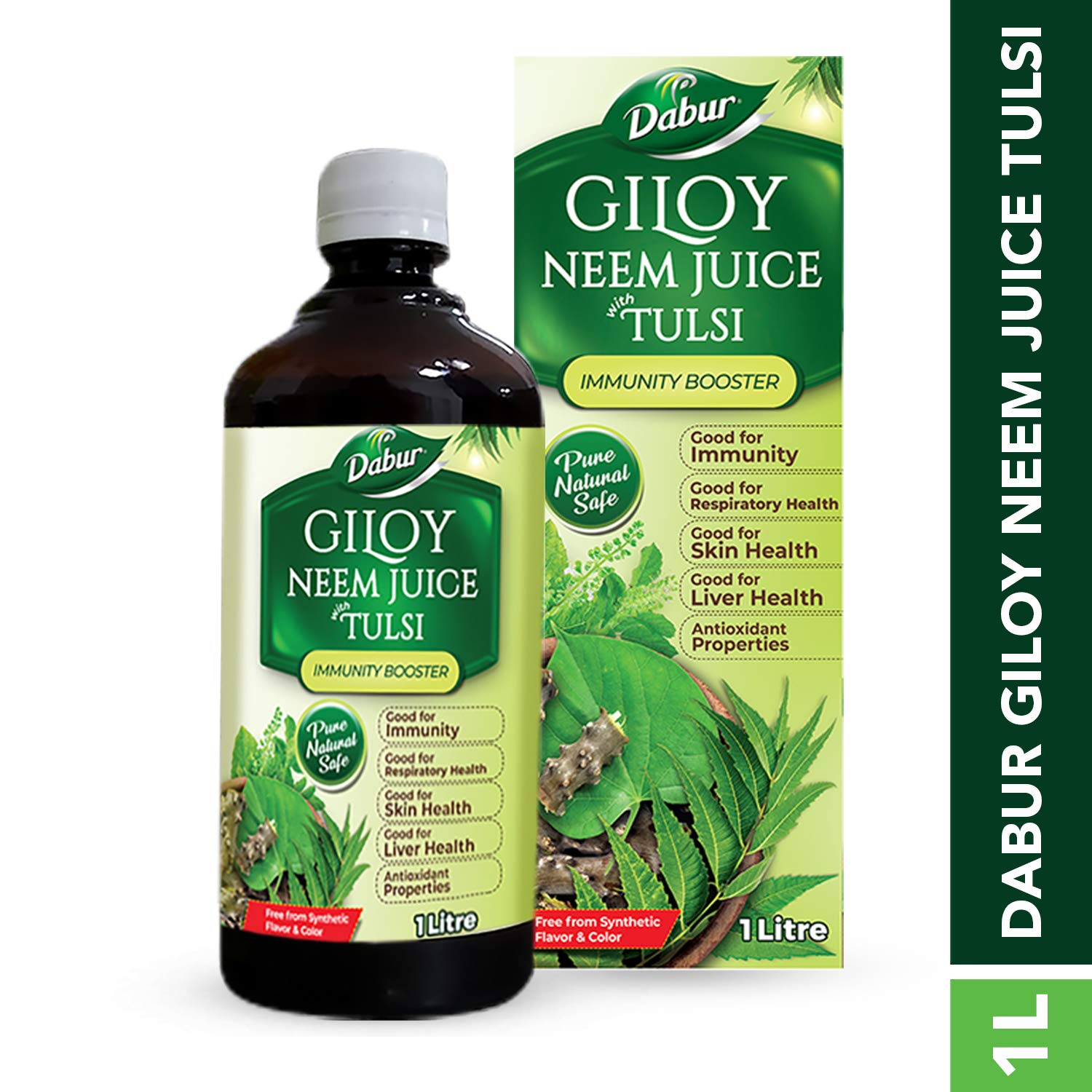 Dabur Lal Tail - 500ml & Dabur Giloy Neem Tulsi Juice -1L
