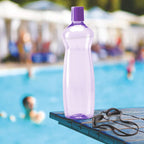 MILTON Pacific 1000 Pet Water Bottles, 1 Litre Each, Set of 12, Purple | BPA Free | Leak Proof | Office| Gym | Home | Kitchen | Travel | Hiking | Treking | Reusable