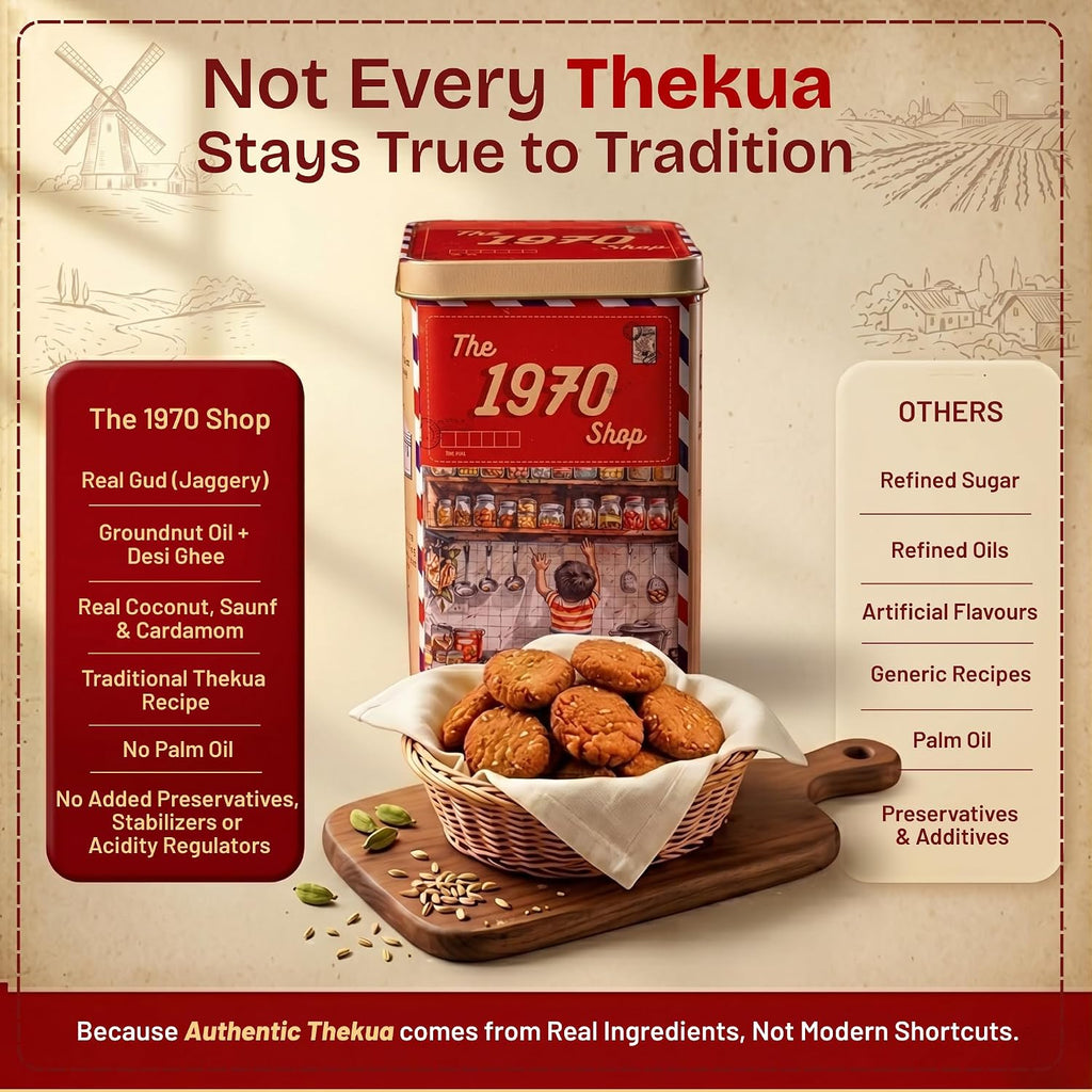 The 1970 Shop Desi Ghee Gud Thekua (No Maida) 250 g