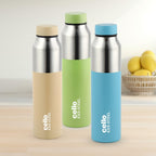 CELLO Arctic Stainless Steel Water Bottle for Office & Daily Use 1000 ml Blue | ISI Certified Fridge Safe Easy Grip Stylish Colorful Rustproof & Leakproof Steel Water Bottle for Travel Gym College