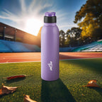 MILTON Caper 1000 Stainless Steel Water Bottle 870 ml, Single Walled, ISI Certified I Leak Proof Lid, Rust Proof I For School, Office, Gym I Purple