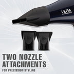 VEGA PROFESSIONAL Pro Starlite BLDC 2600W Hair Dryer for Women & Men | Professional Blow Dryer with Combination of 4 Heat & 2 Speed Modes, 16 Amp Plug Fast Hair Drying (VPPHD-12)