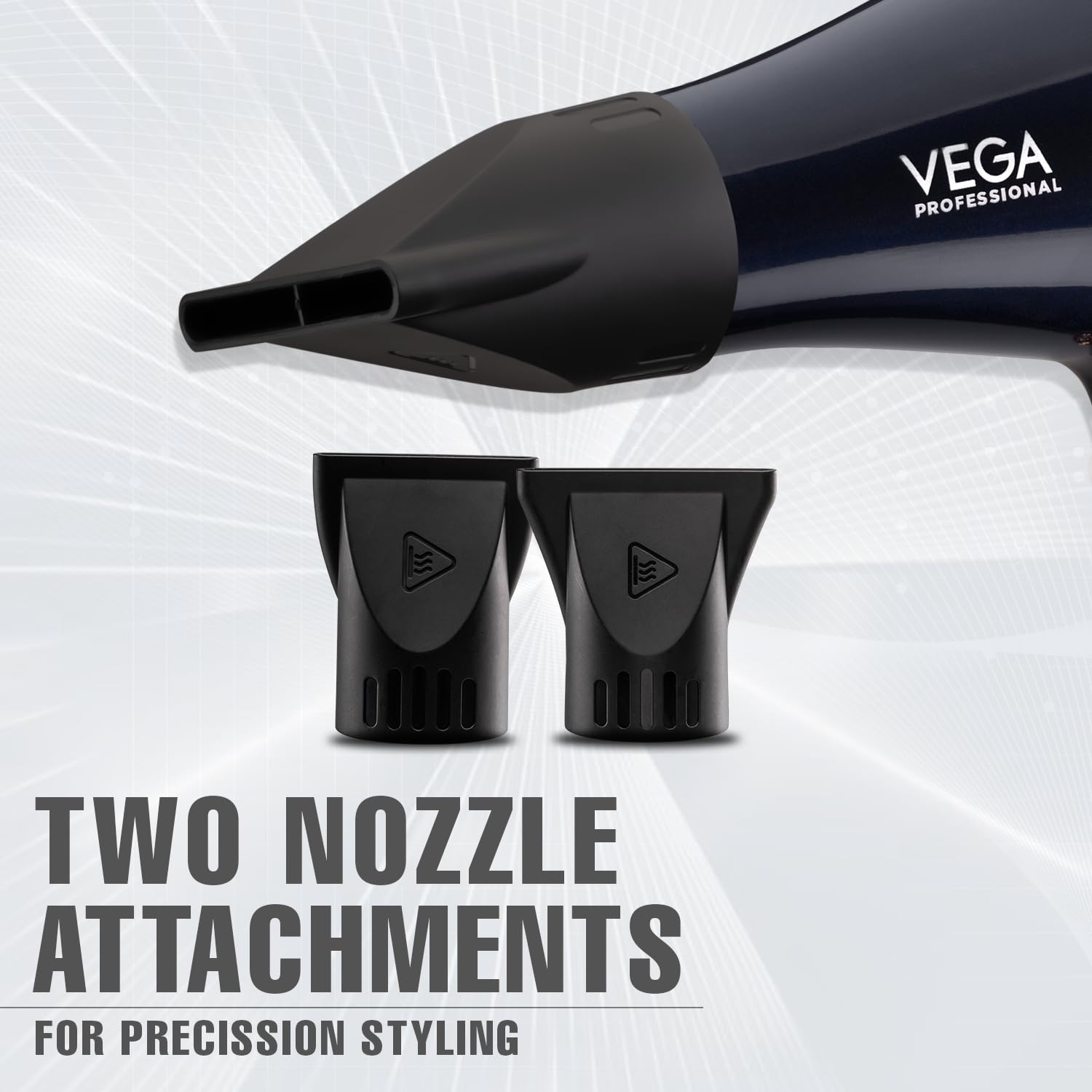 VEGA PROFESSIONAL Pro Starlite BLDC 2600W Hair Dryer for Women & Men | Professional Blow Dryer with Combination of 4 Heat & 2 Speed Modes, 16 Amp Plug Fast Hair Drying (VPPHD-12)