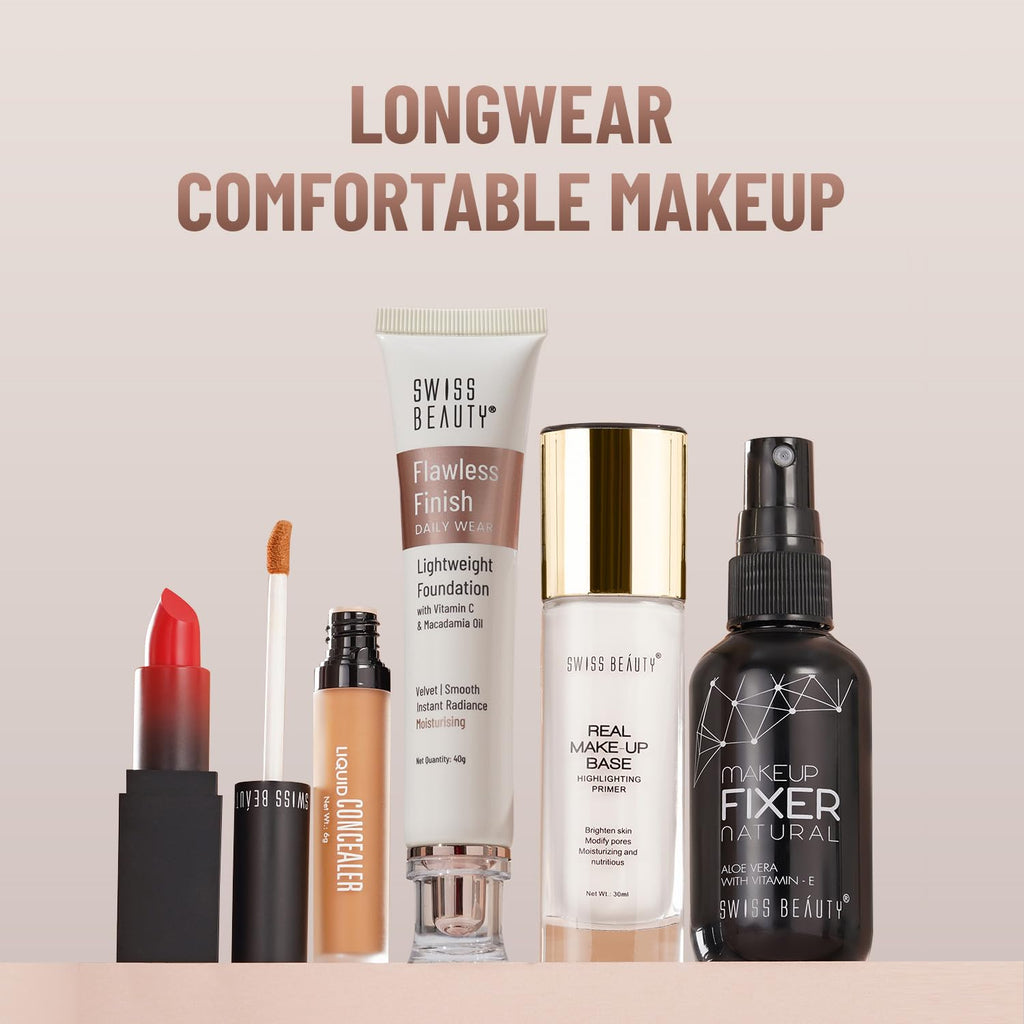 Swiss Beauty Flawless Finish Foundation | Medium Coverage , 40gm
