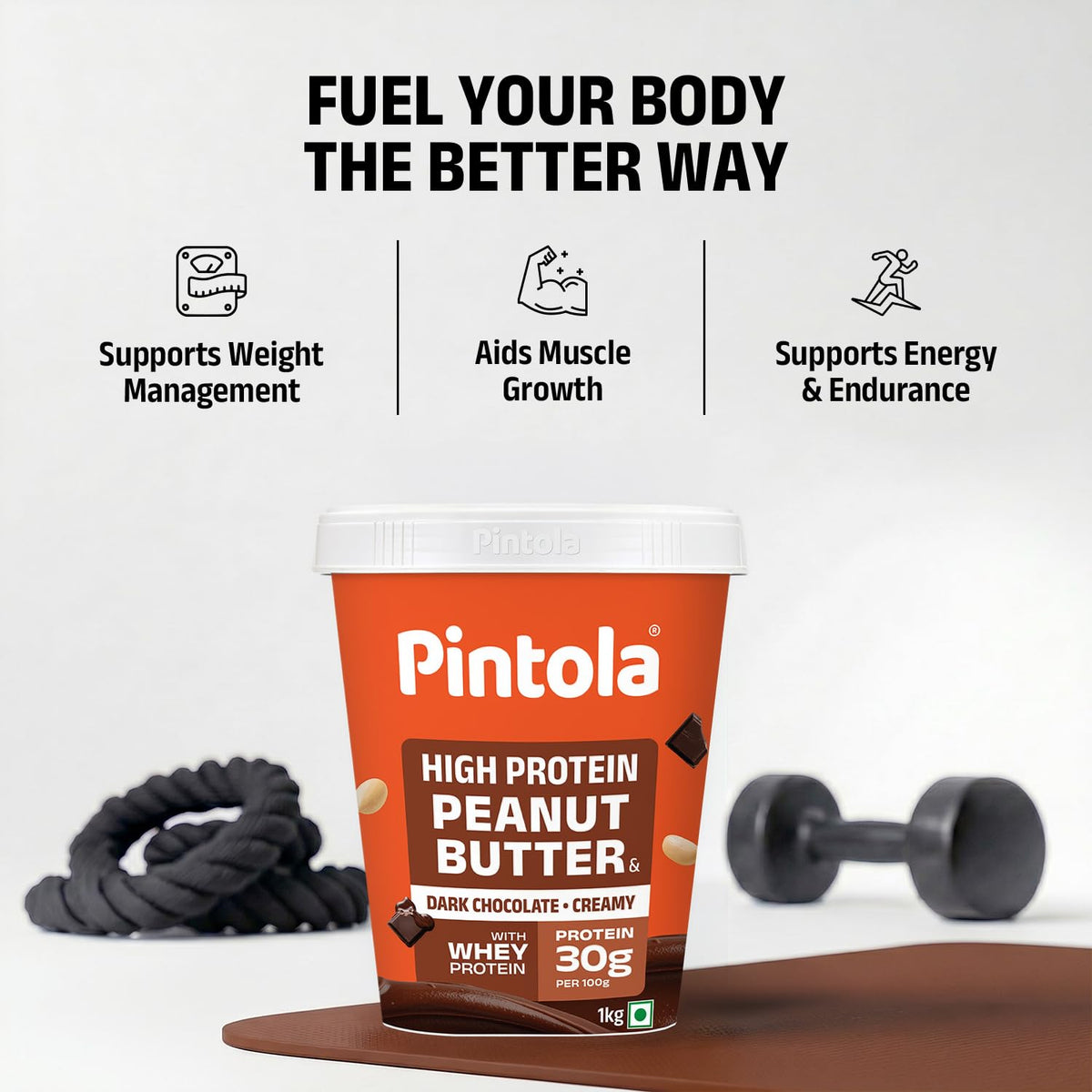 PINTOLA High Protein Peanut Butter Chocolate Flavour Creamy 1kg