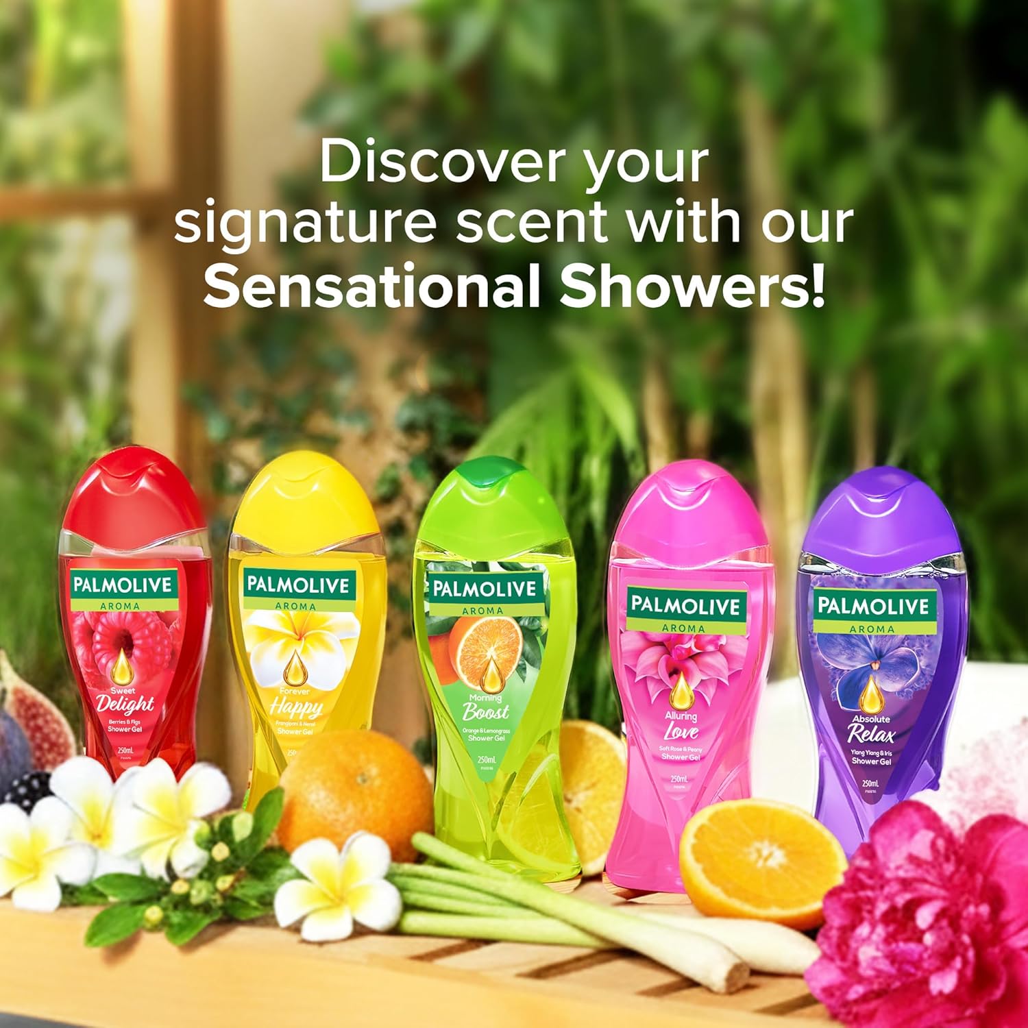 Palmolive Frangipani & Neroli Aroma Forever Happy Body Wash | Mood boosting fragrance | Natural moisturization | For soft skin | No paraben & silicone, pH balanced, Body Wash 250ml