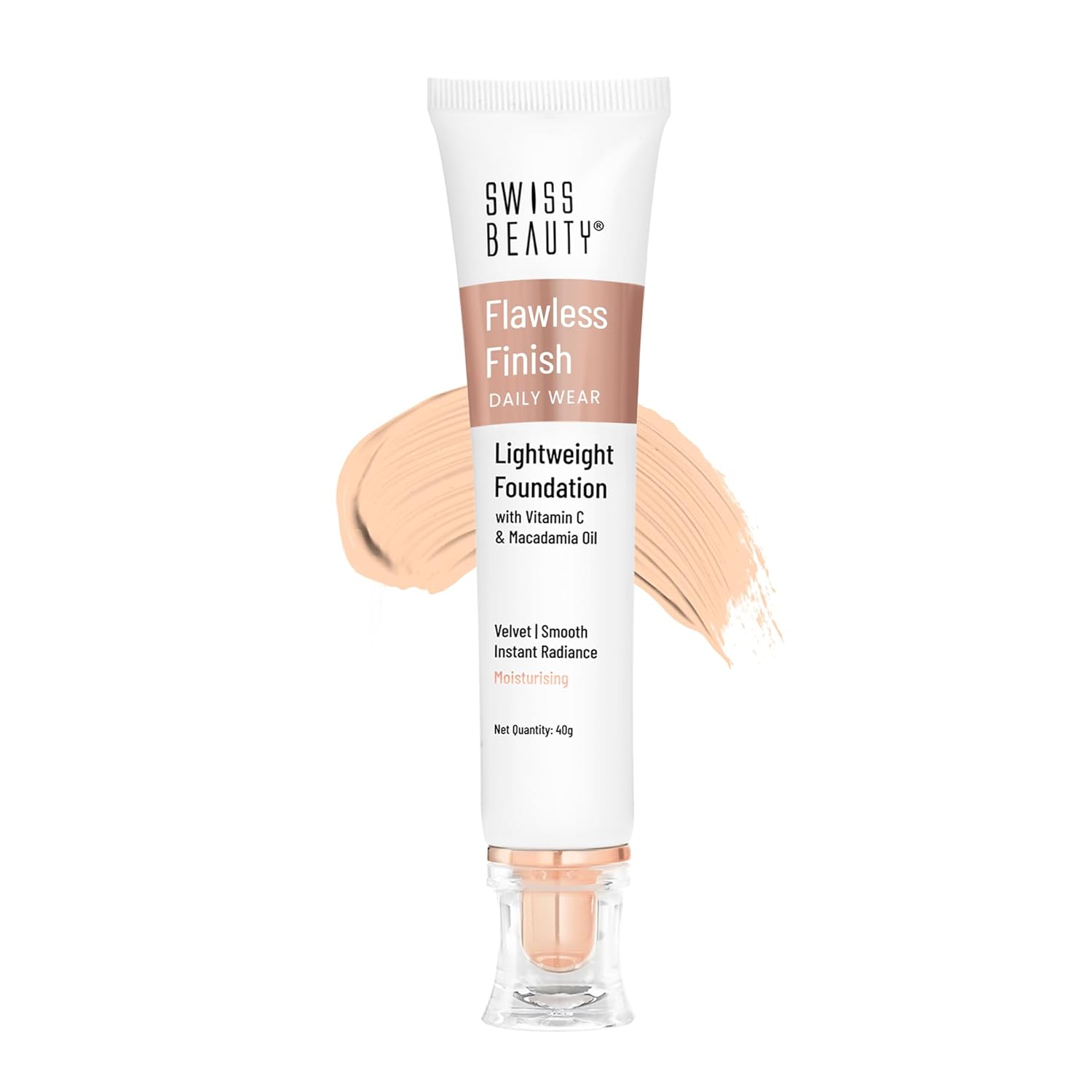 Swiss Beauty Flawless Finish Foundation | Medium Coverage , 40gm