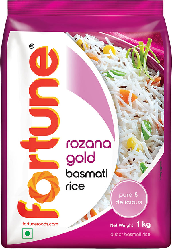 FORTUNE Rozana Gold Basmati Rice (Medium Grain) (1 kg)
