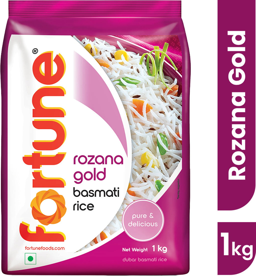 FORTUNE Rozana Gold Basmati Rice (Medium Grain) (1 kg)