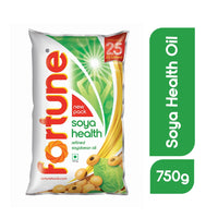 Fortune Soya Health Refined Soyabean Oil, 750g
