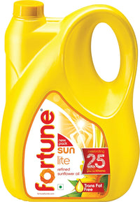 Fortune Sunlite Refined Sunflower Oil, 4.35 Kg
