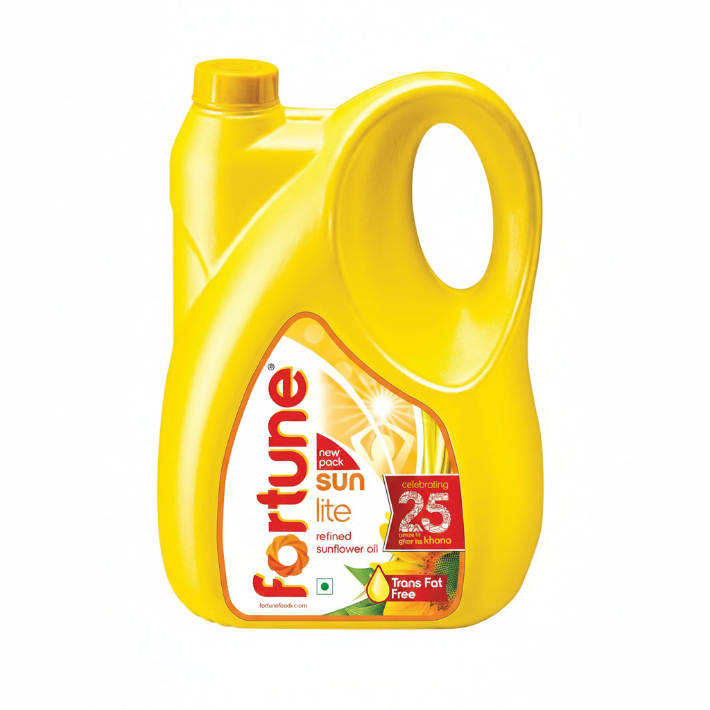 Fortune Sunlite Refined Sunflower Oil, 4.35 Kg