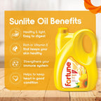 Fortune Sunlite Refined Sunflower Oil, 4.35 Kg