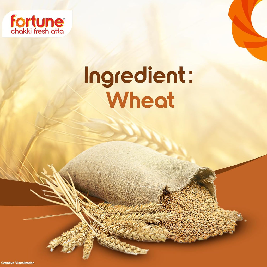 Fortune Chakki Fresh Atta, 5 kg