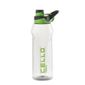 CELLO Fitbe Flip Cap Water Bottle For Daily Use 1000 ml, Black Green | BPA Free, Reusable & Unbreakable Leakproof Lightweight Easy to Carry with Handle PET Water Bottle For Gym Office Indoor & Outdoor