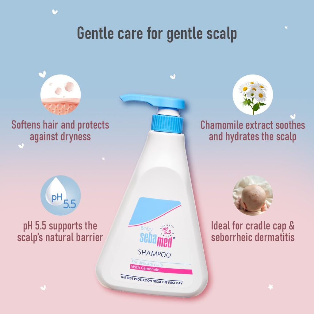 Sebamed Baby Shampoo|pH 5.5| Soap Free| No Tears | 500 ml