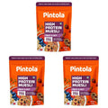 Pintola 25g High Protein Muesli, Fruit & Nut, 400g | Gluten-Free, Naturally Sweetened with Organic Jaggery & Dates, 22% Fruits, Nuts & Seeds, No Refined Sugar, Healthy Breakfast Cereal (Pack of 3)