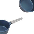 Westinghouse Performance Series WCSP0095N18BL Saucepan 18 cm Milk Pot Small for All Hobs and Oven-Safe Cool Touch Stainless Steel Handle Blue
