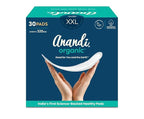 Anandi sanitary pads for women 30 XXL Pads | Biodegradable Organic pads with Disposal pouch | Certified ~100% Compostable