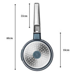 Westinghouse Performance Series WCSP0095N18BL Saucepan 18 cm Milk Pot Small for All Hobs and Oven-Safe Cool Touch Stainless Steel Handle Blue
