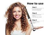 PROFESSIONAL FEEL Professional FEEL Hair Curler For Women - Electric Curling Wand [Curling The Hair Without Damage] Electric Hair Curler (Barrel Diameter: 25 Mm), White