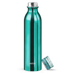 Milton Glitz 1000 Thermosteel Water Bottle 1 LTR, 24 Hr Hot and Cold I Leak Proof Lid, ISI Certified I Water Bottle for School, Office, Gym, Dark Blue