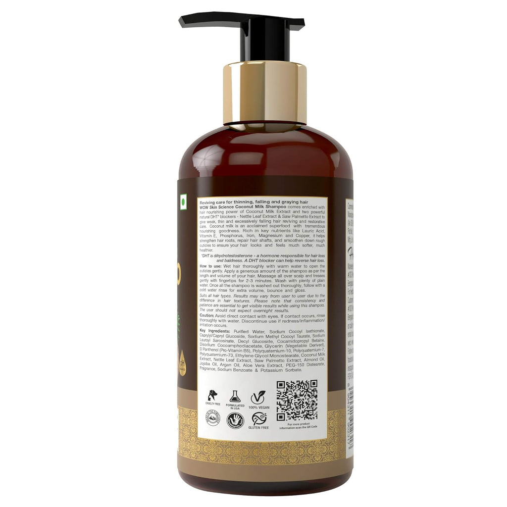WOW Skin Science Coconut Milk Shampoo 500ml