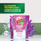 Vim Floor Cleaner: 1.8L | French Lavender with Sage | 100% Removal of stains for complete clean floors & long lasting fragrance