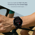 boAt Chrome Horizon, Premium Metal Body, Video Watch Faces, 1.51”(3.83cm) AMOLED Round Display, HRV & VO2 Max, Auto-Activity Detection, ASAP Charge, HRV Smartwatch for Men & Women (Midnight Black)