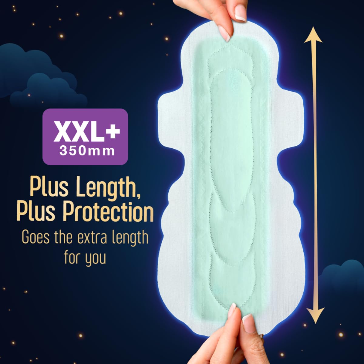 Sofy Women Antibacteria XXL+ Sanitary Pads |Night Protection  Pack Of 18