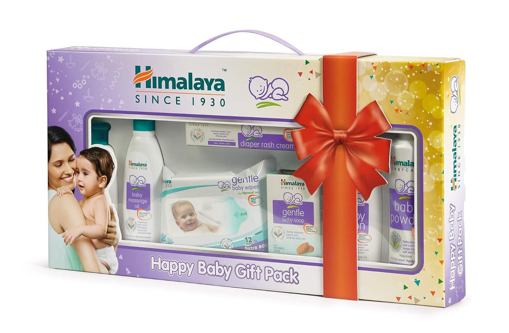 Himalaya Herbals Babycare Gift Pack&Babycare Gift Basket (White)
