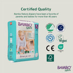 Bambo Nature Premium Baby Tape Diapers for Baby XL Size (12-18 Kgs), Super Absorbent, Breathable, Extra Soft, Dermatologically Tested, Hypoallergenic Nappies With Wetness Indicator, 22 Count