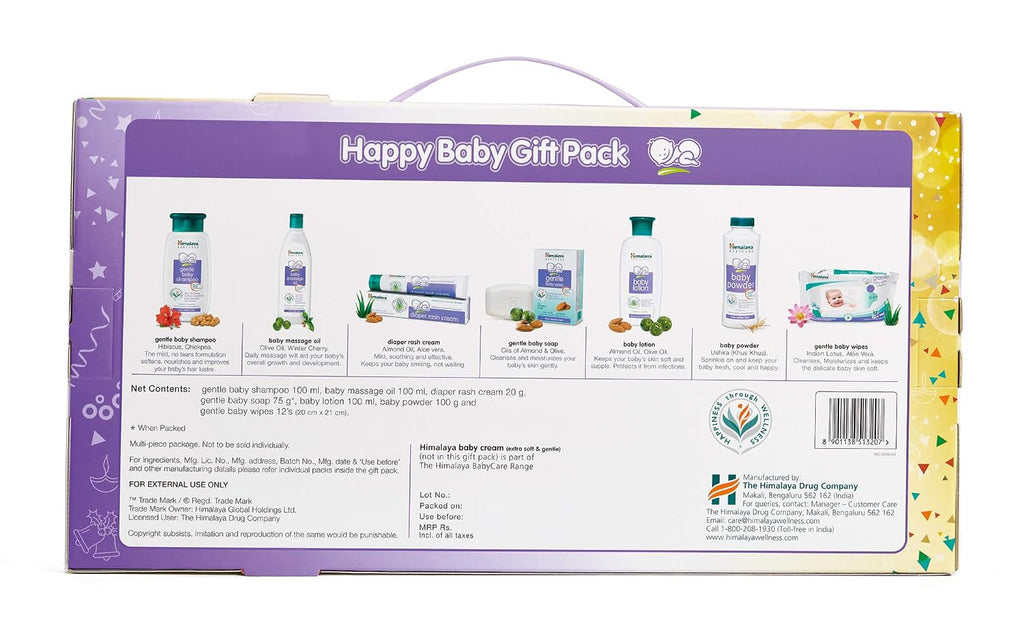 Himalaya Herbals Babycare Gift Pack&Babycare Gift Basket (White)
